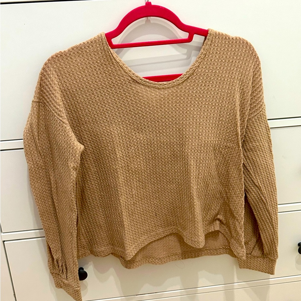 Cable knit lush sweater, size xs